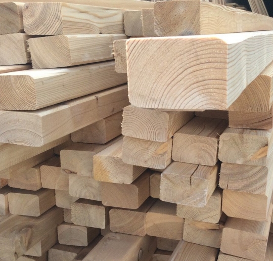 Брус строганный из лиственницы