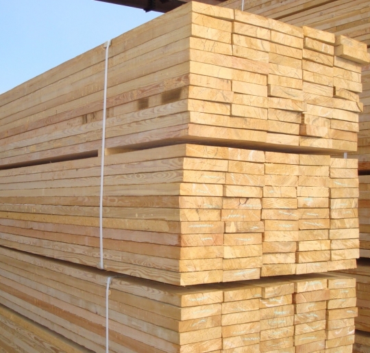 Доска обрезная из лиственницы