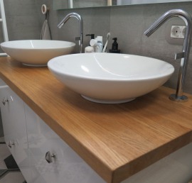 Купить столешницу из бука в ванну от производителя по низкой цене
