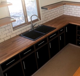 Купить столешницу из бука в ванну от производителя по низкой цене