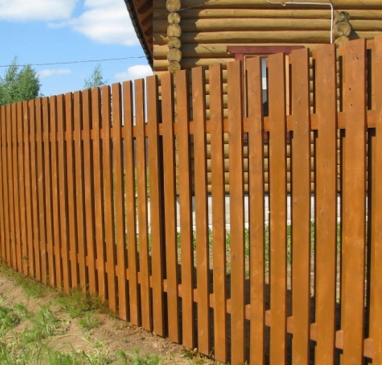 Деревянные заборы и их элементы