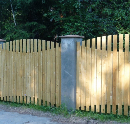 Деревянные заборы и их элементы