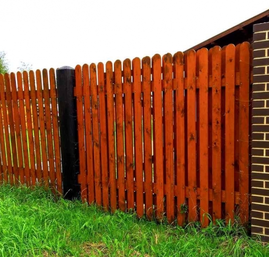 Деревянные заборы и их элементы