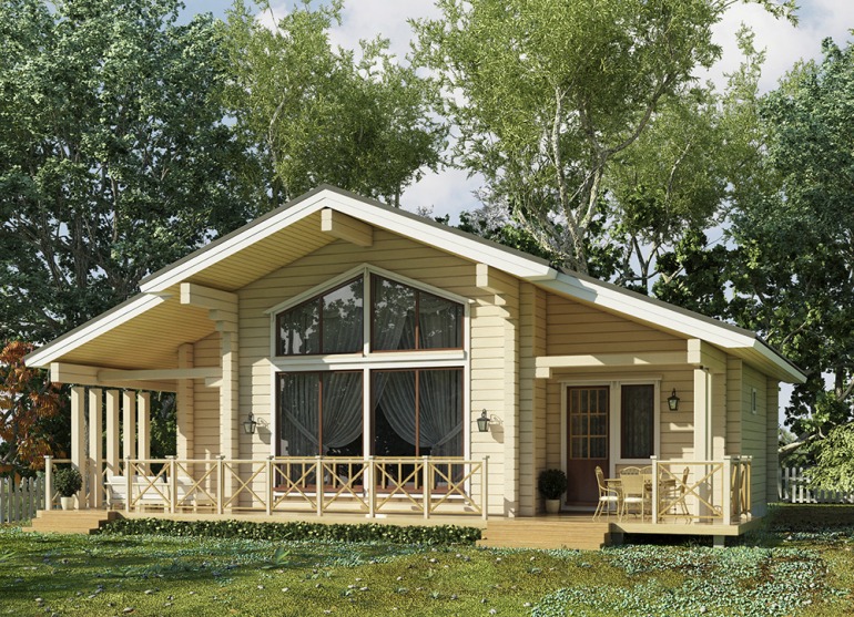 деревянный дом