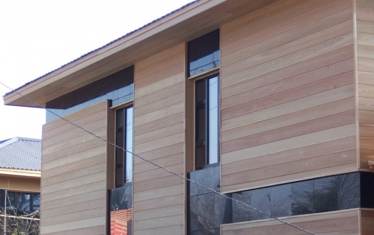 Монтаж имитации бруса